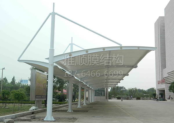 膜结构电动车、自行车棚